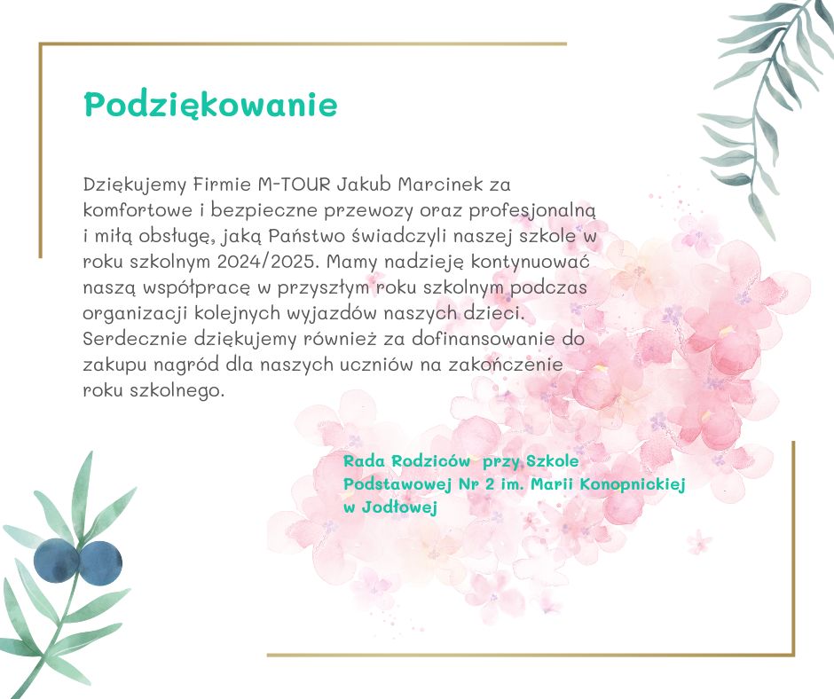podzikowanie moto